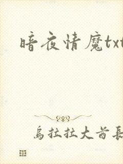 暗夜情魔txt