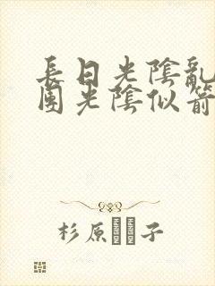 长日光阴乱作一团光阴似箭