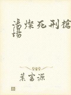 汤灿死刑枪决现场