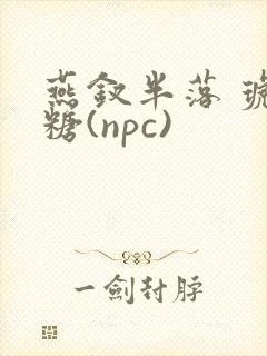 燕钗半落 琥珀糖(npc)