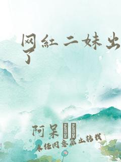 网红二妹出啥事了