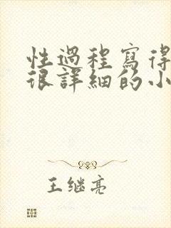 性过程写得很黄很详细的小说