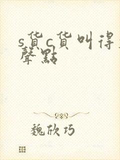 s货c货叫得大声点