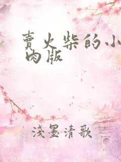 卖火柴的小男孩 肉版