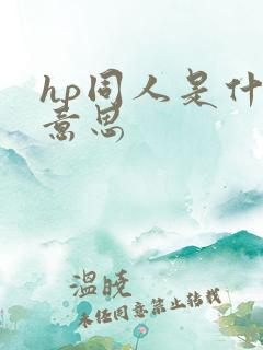 hp同人是什么意思