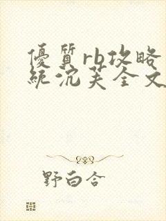 优质rb攻略系统沉芙全文免费阅读