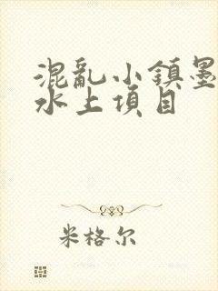 混乱小镇墨池砚水上项目