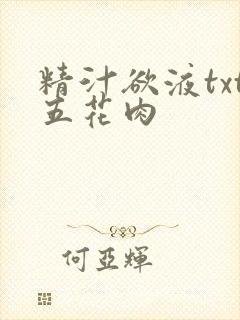 精汁欲液txt五花肉