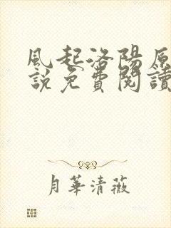 风起洛阳原著小说免费阅读