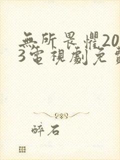 无所畏惧2023电视剧免费观看