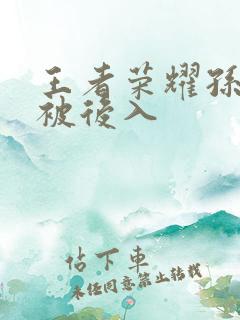 王者荣耀孙尚香被后入