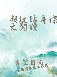 超级贴身保镖全文阅读