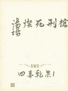 汤灿死刑枪决现场