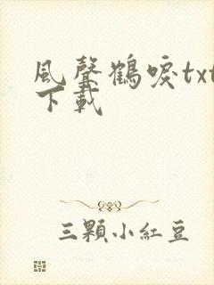 风声鹤唳txt下载