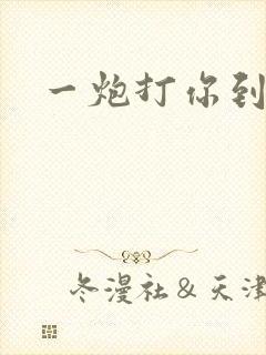 一炮打你到天亮