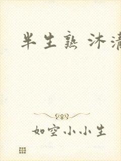 半生熟 沐清雨