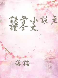 铁骨小说免费阅读全文