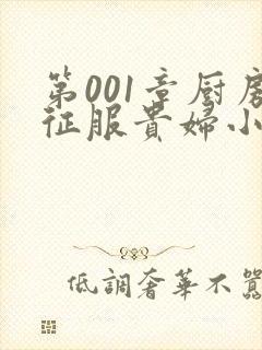 第001章厨房征服贵妇小说