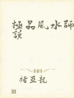 极品风水师 小说