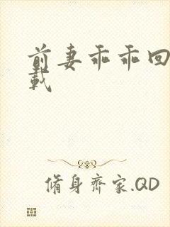 前妻乖乖回来下载