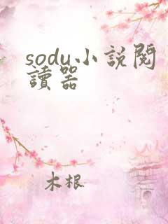 sodu小说阅读器
