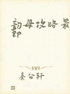 韵母攻略最新章节