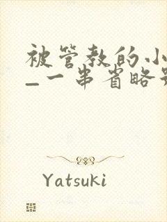 被管教的小美人_一串省略号_