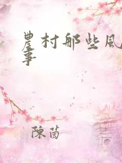 农村那些风流韵事