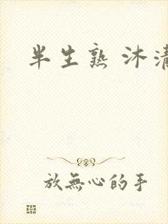 半生熟 沐清雨