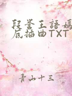 段誉王语嫣在井底插曲TXT