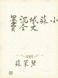 墨沉域苏小柠免费全文