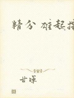 精分 雄起撸