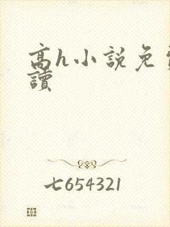 高h小说免费阅读