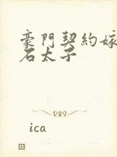 豪门契约嫁给钻石太子