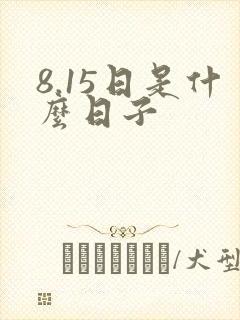 8.15日是什么日子