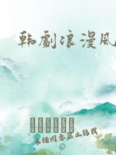 韩剧浪漫风暴