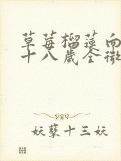 草莓榴莲向日葵十八岁全微糖