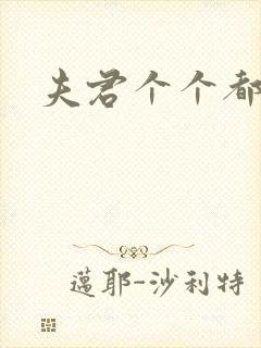 夫君个个都是宝