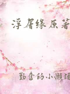 浮屠缘原著小说