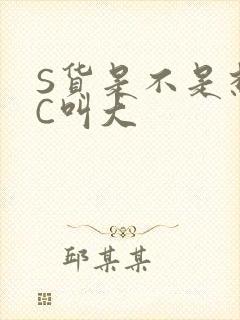 S货是不是想挨C叫大