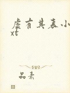 虚有其表小说txt