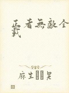 正者无敌全集下载