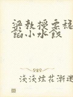 梁教授要稳住肉馅小水饺