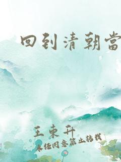 回到清朝当王妃