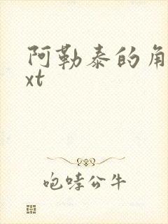 阿勒泰的角落txt