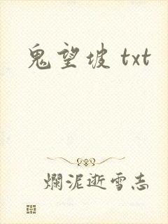 鬼望坡 txt