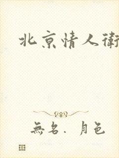 北京情人卫慧