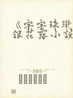 《字字珠玑》金银花露小说