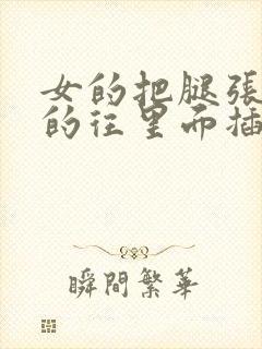 女的把腿张开男的往里面插