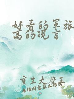 好看的军旅肉质高的现言